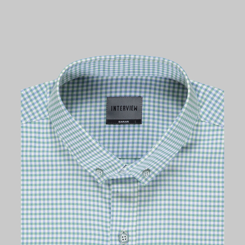 Goias Kareli Slim Yeşil Gömlek - INTERVIEW