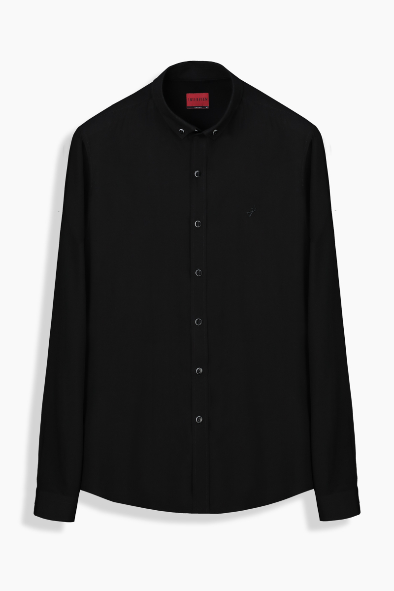 Goias Klasik Siyah Gömlek - 1