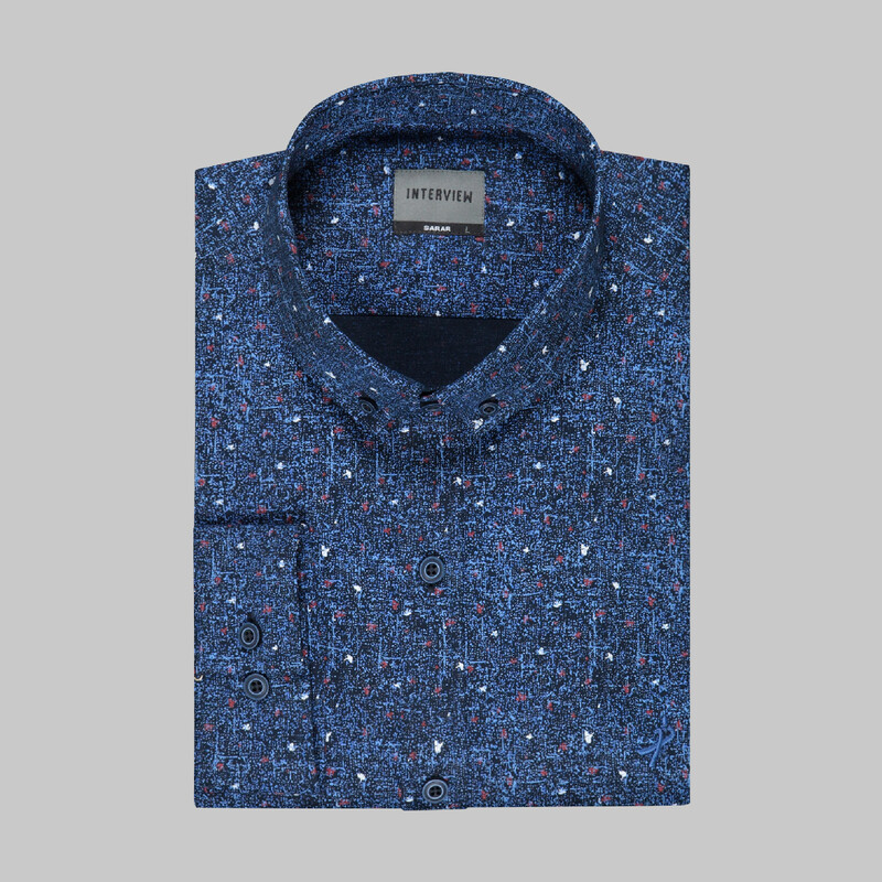 Goias Lacivert Uzun Kol Gömlek - INTERVIEW