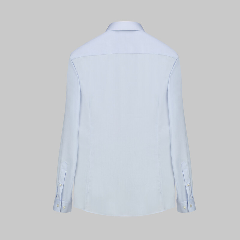 Goias Düğmeli Yaka Açık Mavi Slim Fit Gömlek - INTERVIEW