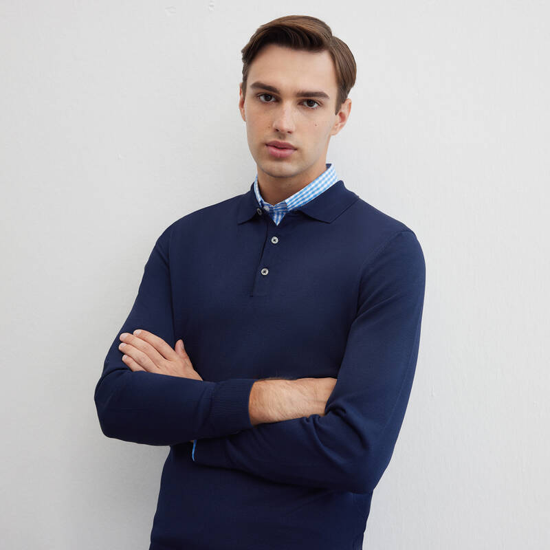 Goias Kareli Mavi Gömlek - 1