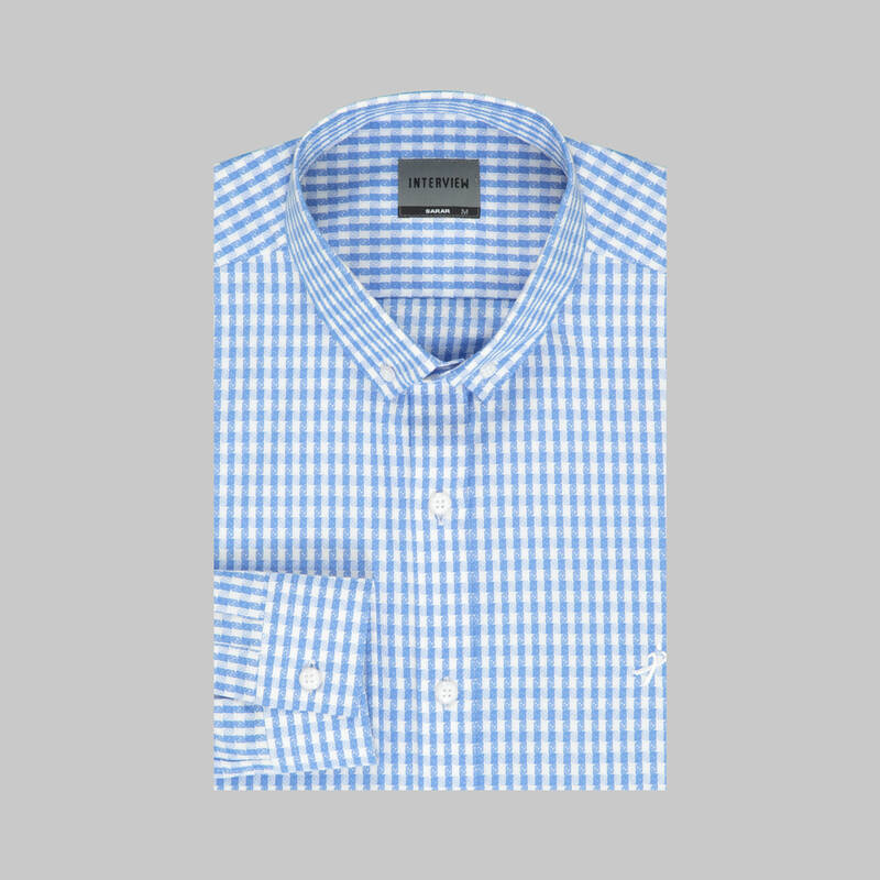 Goias Kareli Mavi Gömlek - 6