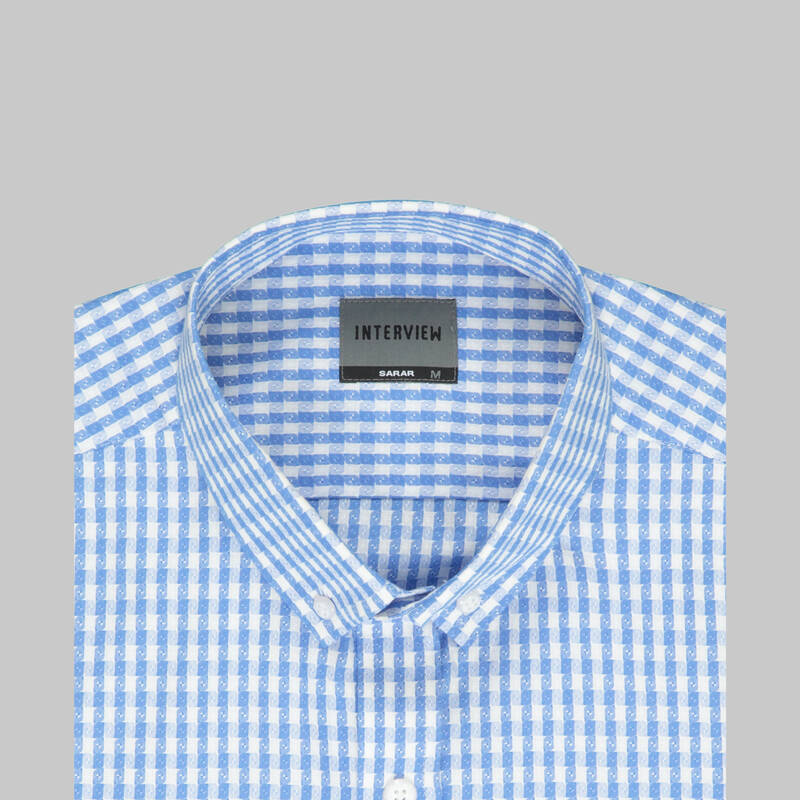 Goias Kareli Mavi Gömlek - 7