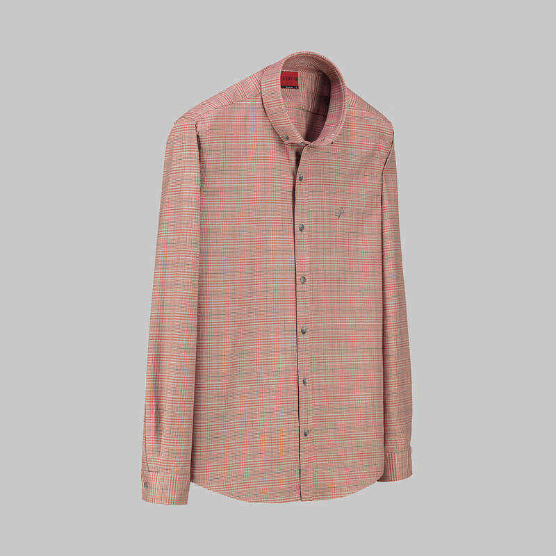 Goias Kareli Desenli Kırmızı Gömlek - 1