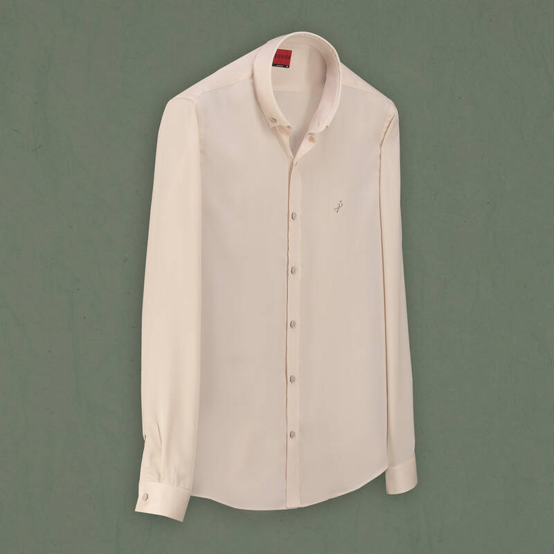 Goias Uzun Kol Bej Gömlek - 1