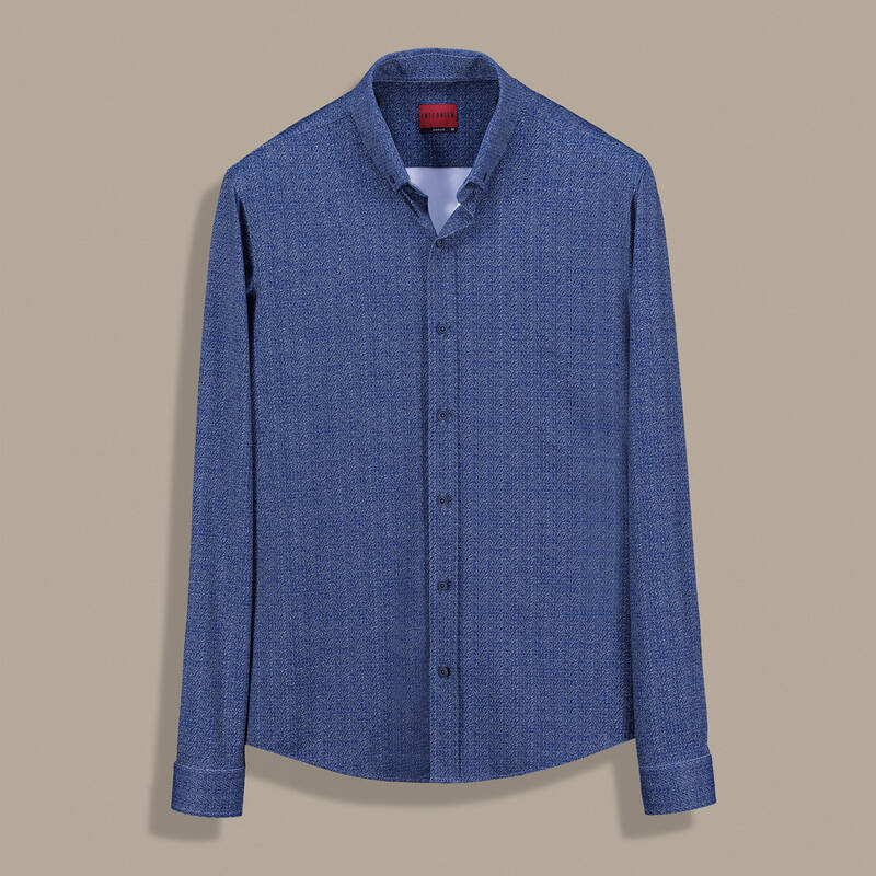 Goias Soho Düğmeli Yaka Mavi Gömlek - 1