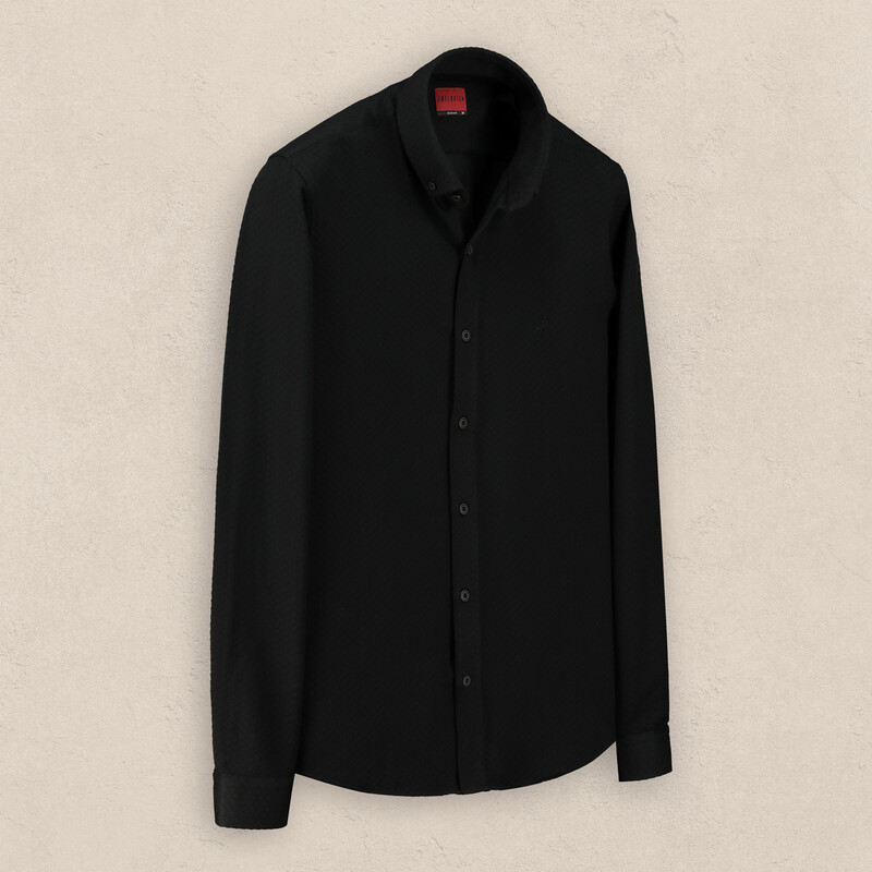 Goias Soho Slim Siyah Gömlek 