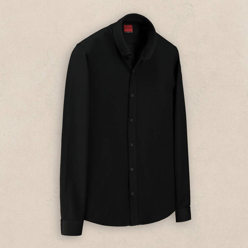 Goias Soho Slim Siyah Gömlek - 1