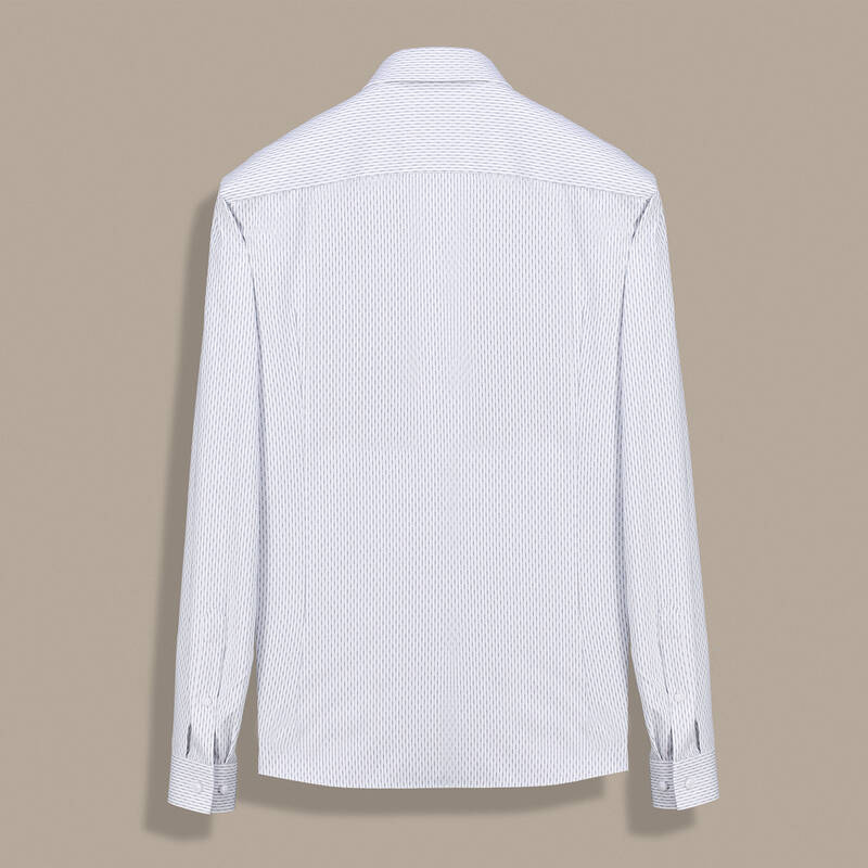 Goias Mavi Desenli Uzun Kol Gömlek - 2