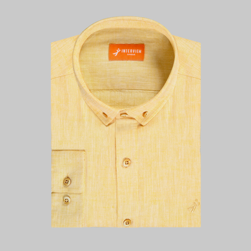 Goias Sarı Slim Gömlek - INTERVIEW