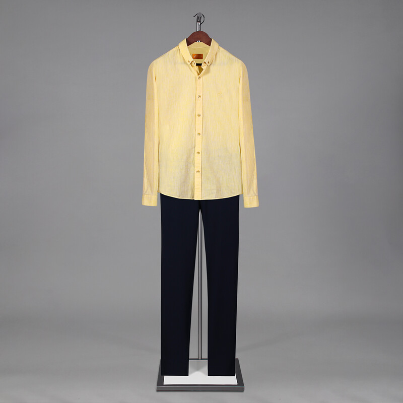 Goias Sarı Slim Gömlek - INTERVIEW