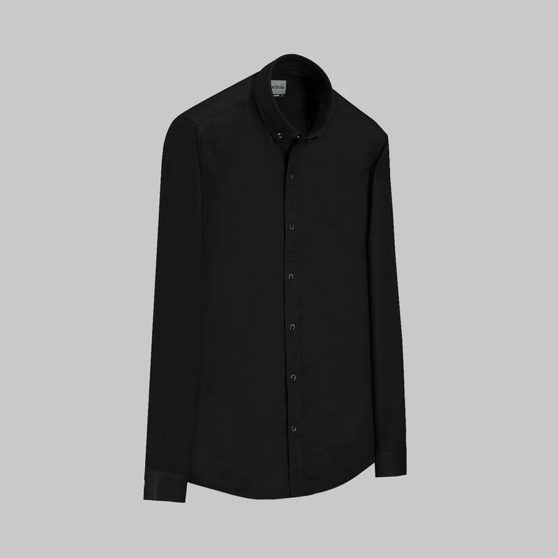 Goias Siyah Slim Gömlek - 1