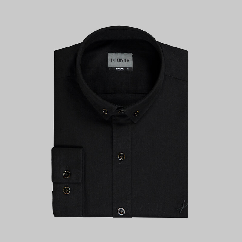 Goias Siyah Slim Gömlek - INTERVIEW