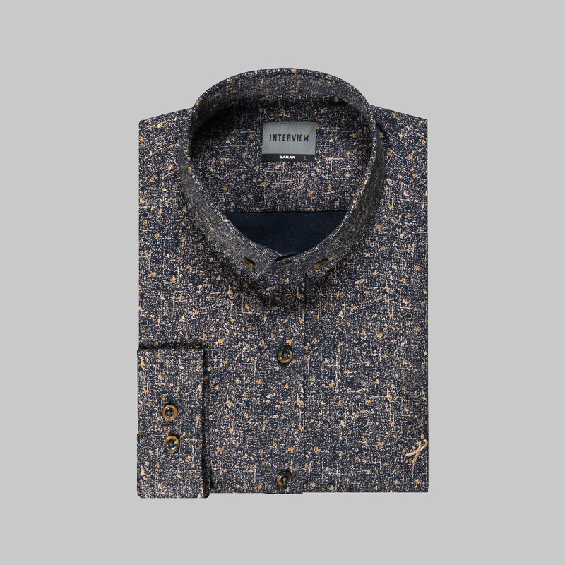 Goias Siyah Uzun Kol Slim Gömlek - INTERVIEW