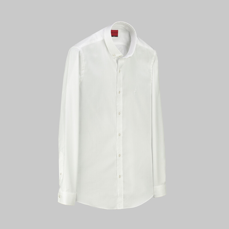 Goias Slim Fit Beyaz Gömlek 