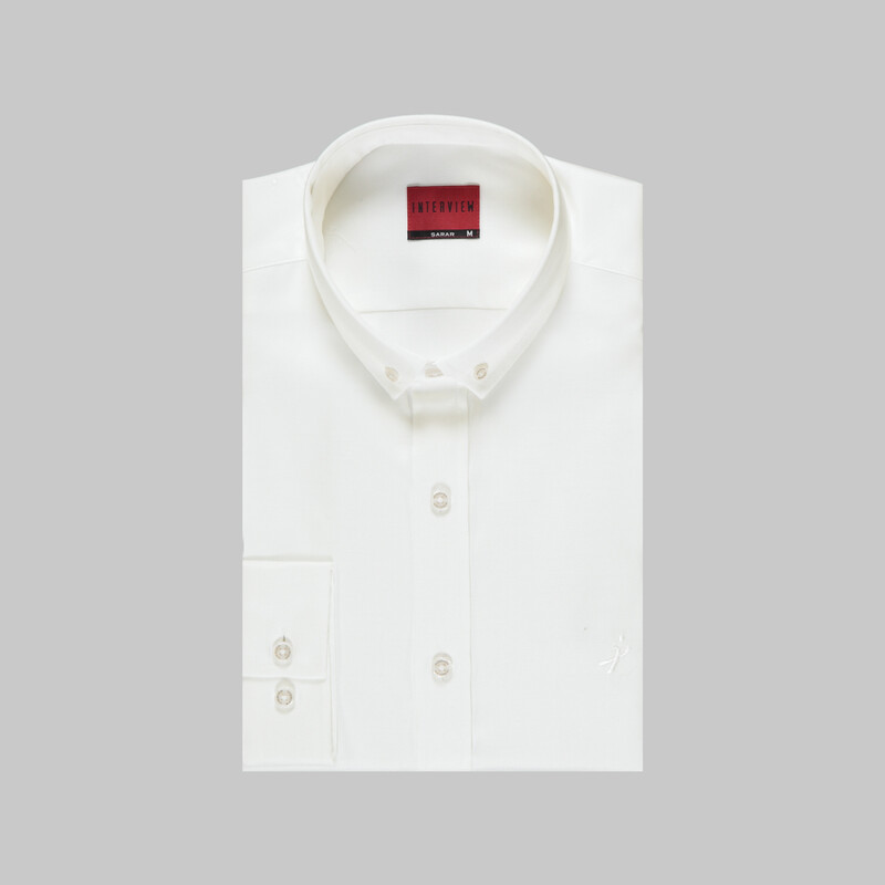 Goias Slim Fit Beyaz Gömlek - INTERVIEW