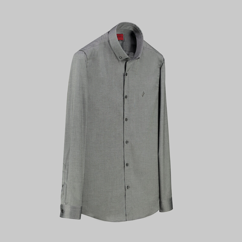 Goias Slim Fit Gri Gömlek 