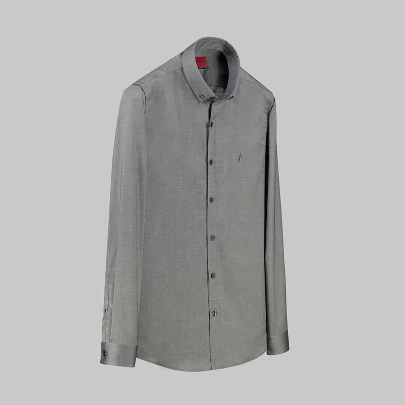 Goias Slim Fit Gri Gömlek - 1
