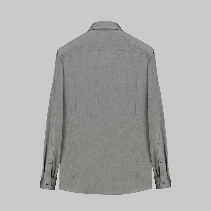 Goias Slim Fit Gri Gömlek - INTERVIEW