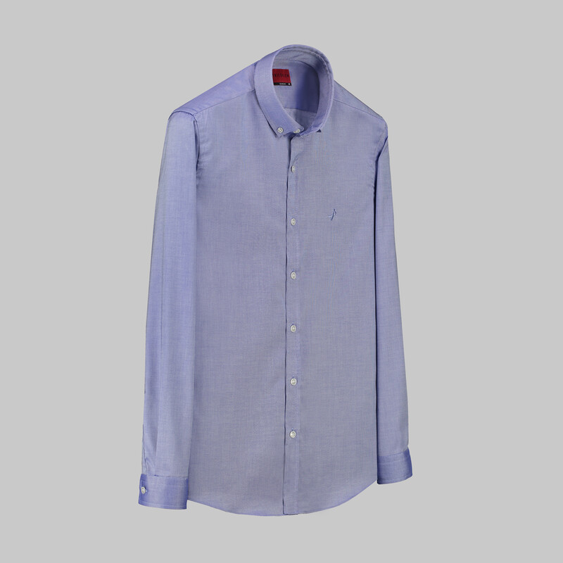 Goias Slim Fit Koyu Mavi Gömlek 