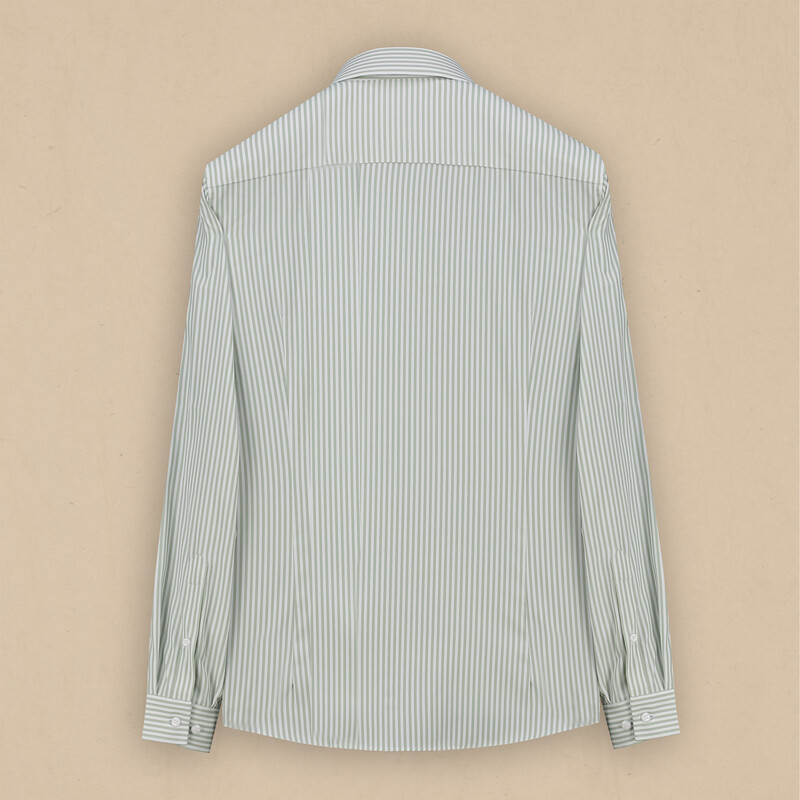 Goias Soho Açık Yeşil Çizgili Gömlek - INTERVIEW