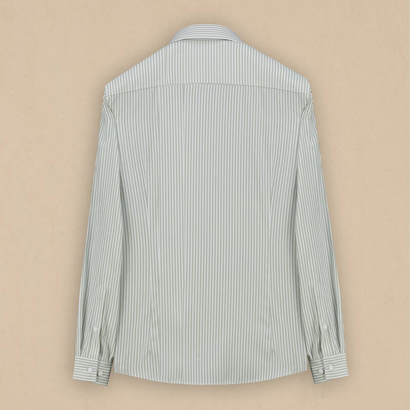 Goias Soho Açık Yeşil Çizgili Gömlek - 2