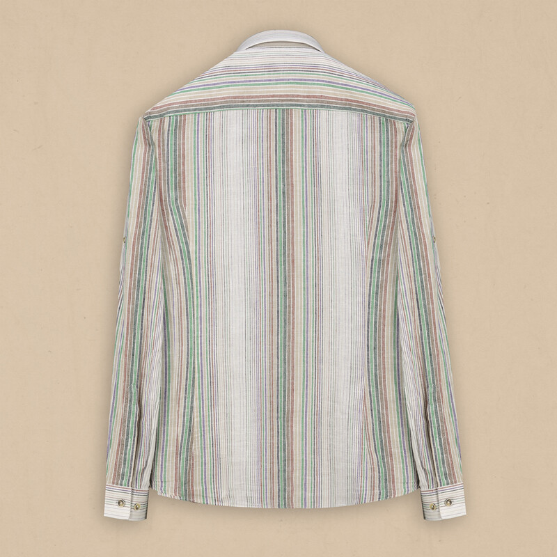 Goias Soho Pamuk Keten Kahverengi Gömlek - INTERVIEW