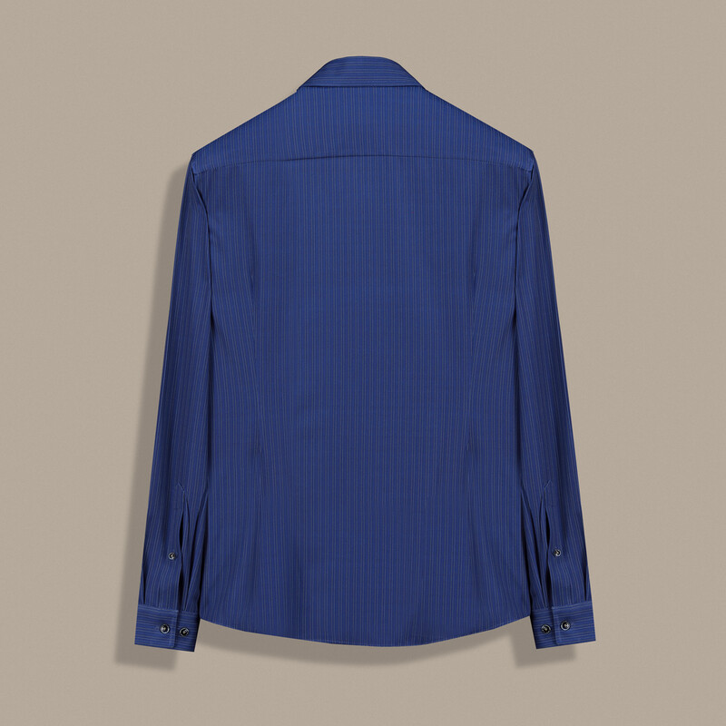 Goias Soho Çizgili Lacivert Gömlek - INTERVIEW