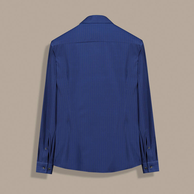 Goias Soho Çizgili Lacivert Gömlek - 2