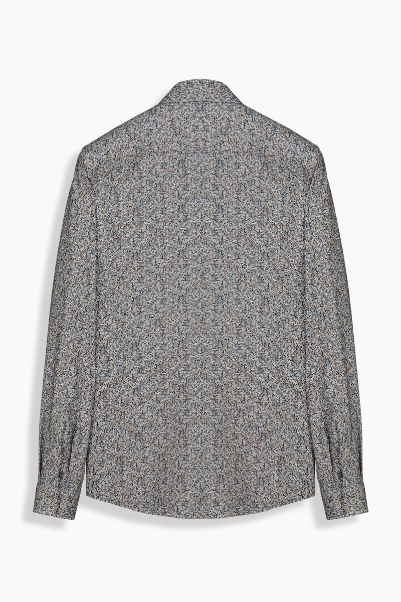 Goias Soho Desenli Kahverengi Gömlek - 2