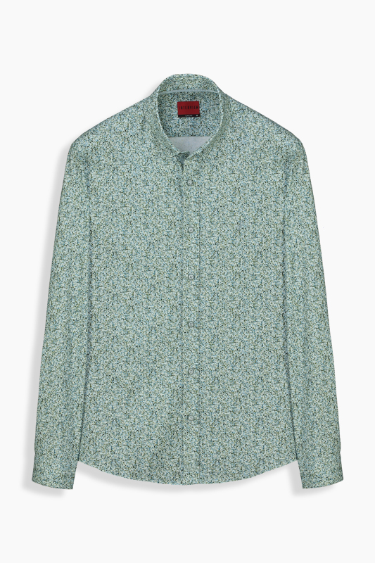 Goias Soho Desenli Mavi Gömlek - INTERVIEW