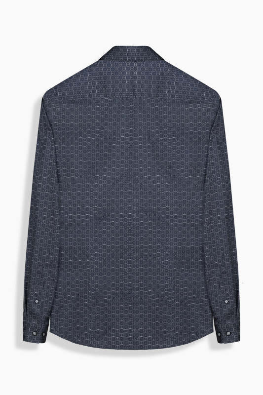 Goias Soho Desenli Siyah Gömlek - INTERVIEW