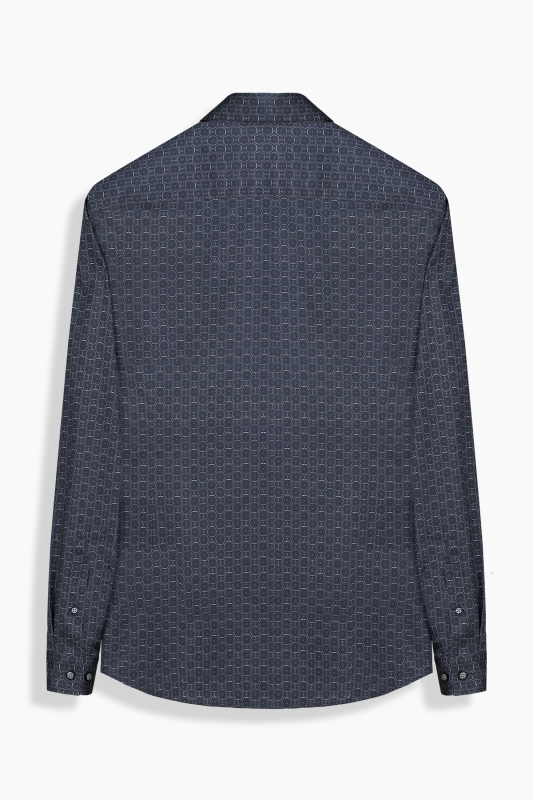 Goias Soho Desenli Siyah Gömlek - INTERVIEW