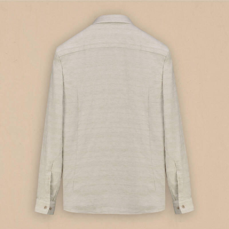 Goias Soho Dokulu Bej Gömlek - 3