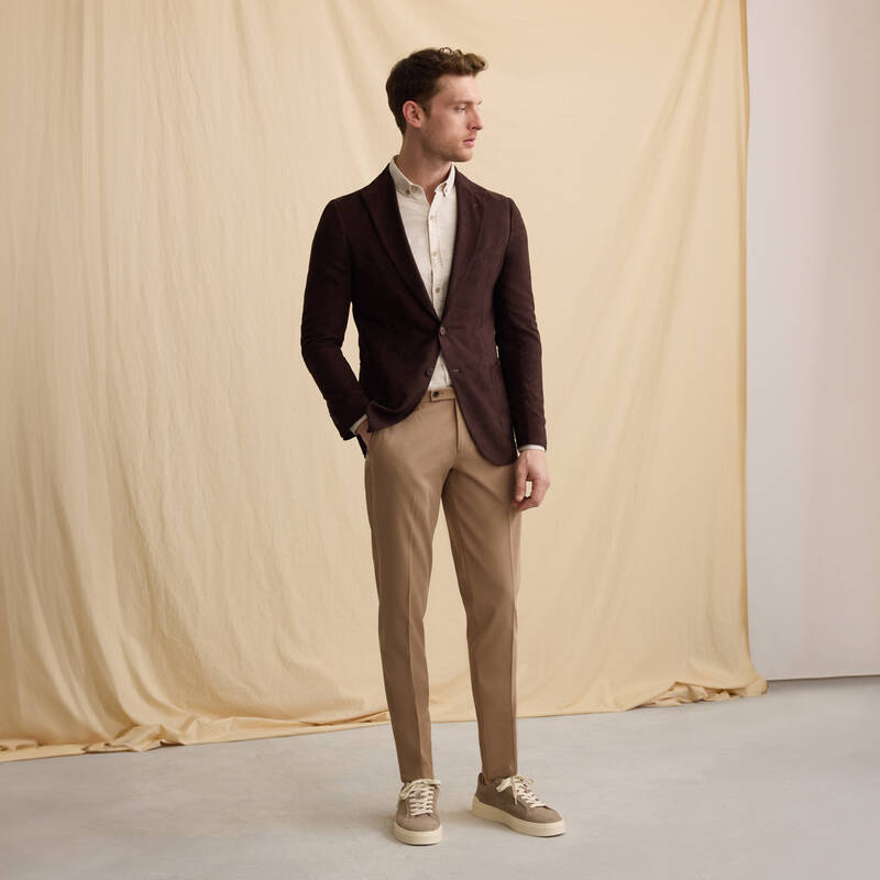 Goias Soho Dokulu Bej Gömlek - 1