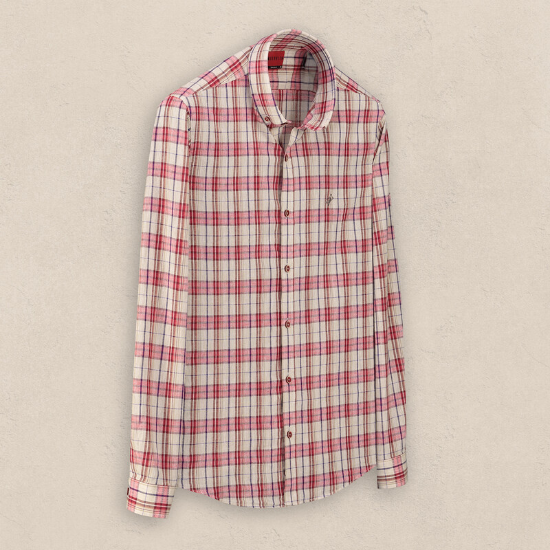 Goias Soho Kareli Kahverengi Gömlek 