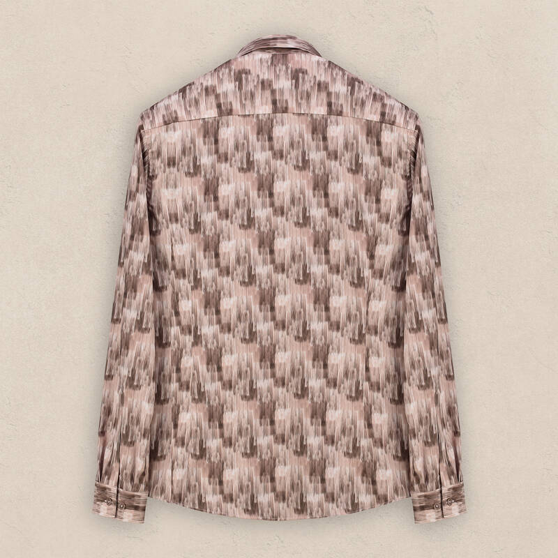 Goias Soho Uzun Kol Bordo Desenli Gömlek - 2