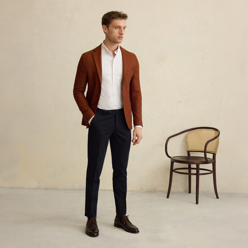 Goias Soho Kahverengi Desenli Gömlek 