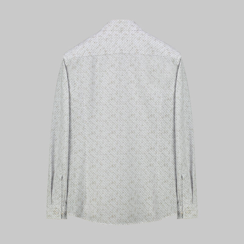 Goias Desenli Kahverengi Gömlek - 2