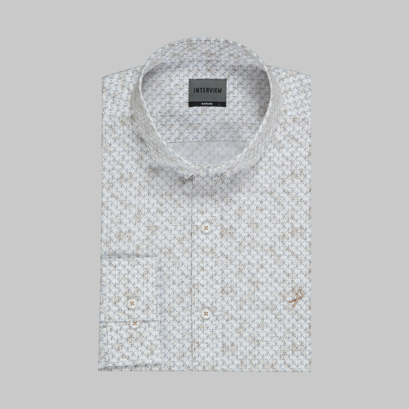 Goias Desenli Kahverengi Gömlek - INTERVIEW