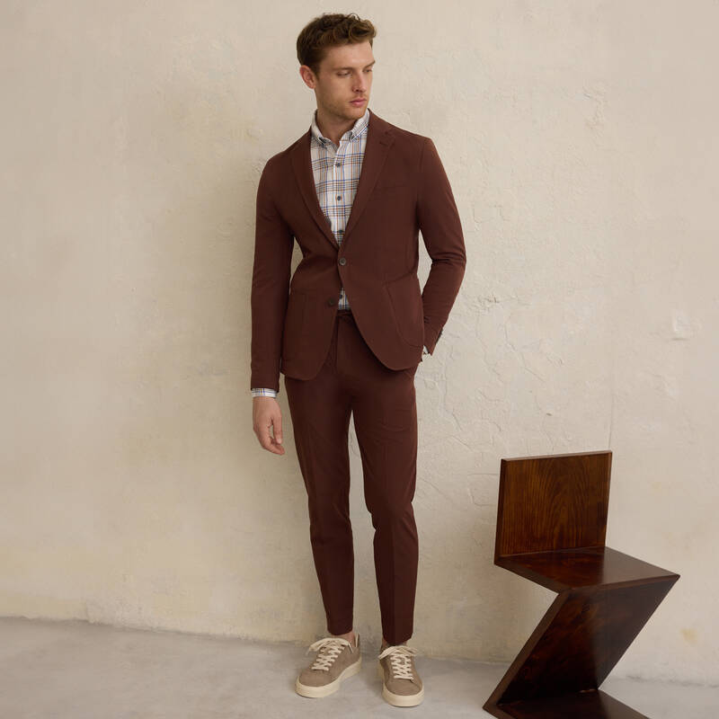 Goias Soho Kahverengi Kareli Gömlek - 1