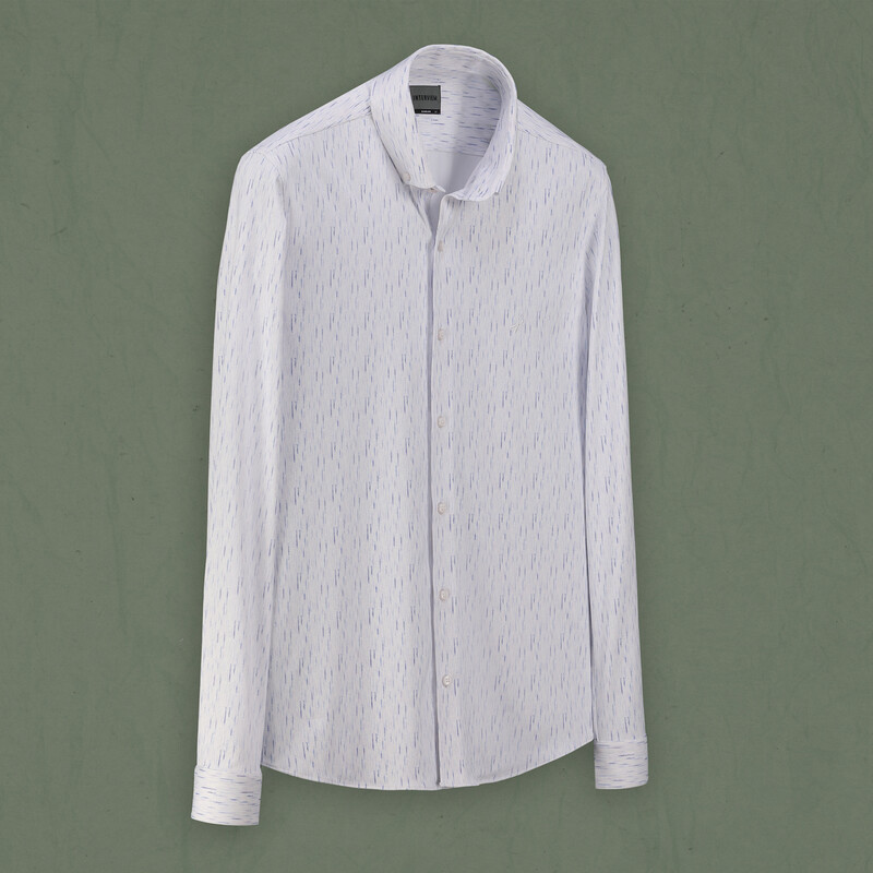 Goias Soho Mavi Desenli Gömlek 