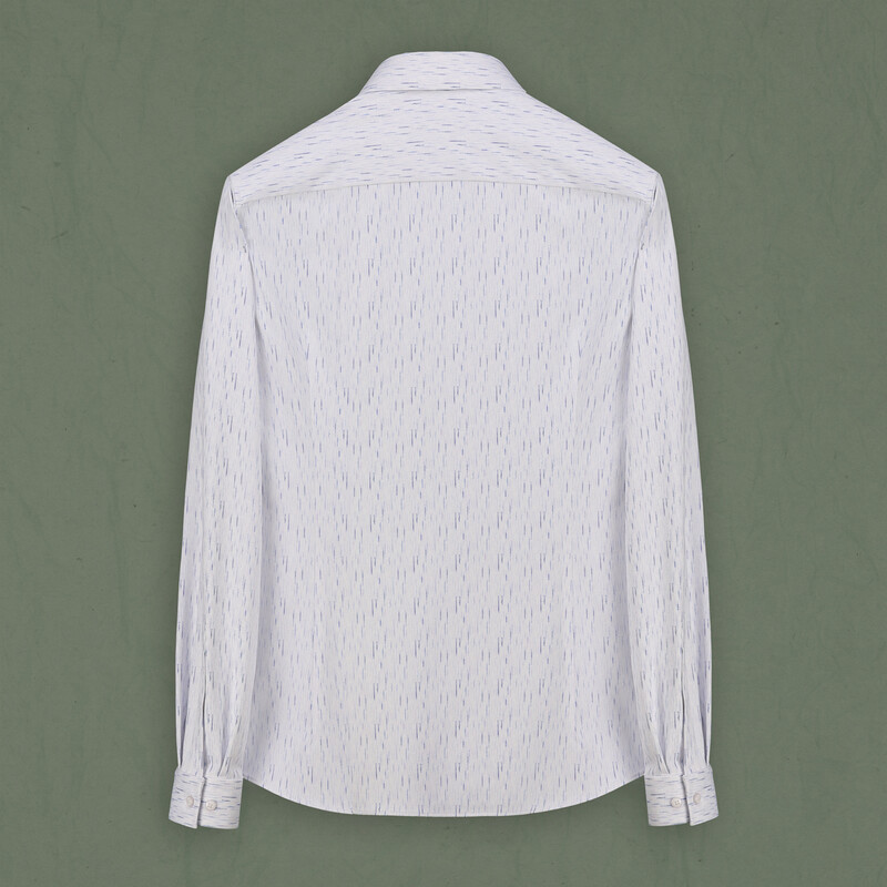 Goias Soho Mavi Desenli Gömlek - INTERVIEW