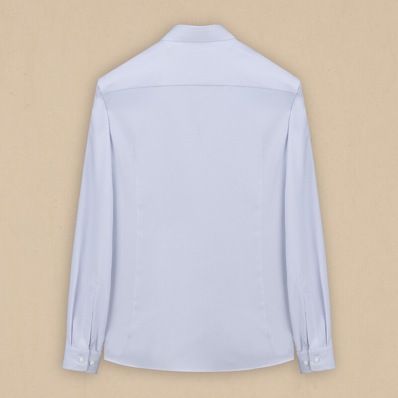 Goias Soho Mikro Desenli Mavi Gömlek - INTERVIEW