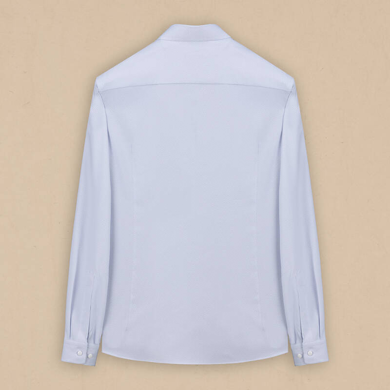 Goias Soho Mikro Desenli Mavi Gömlek - 2