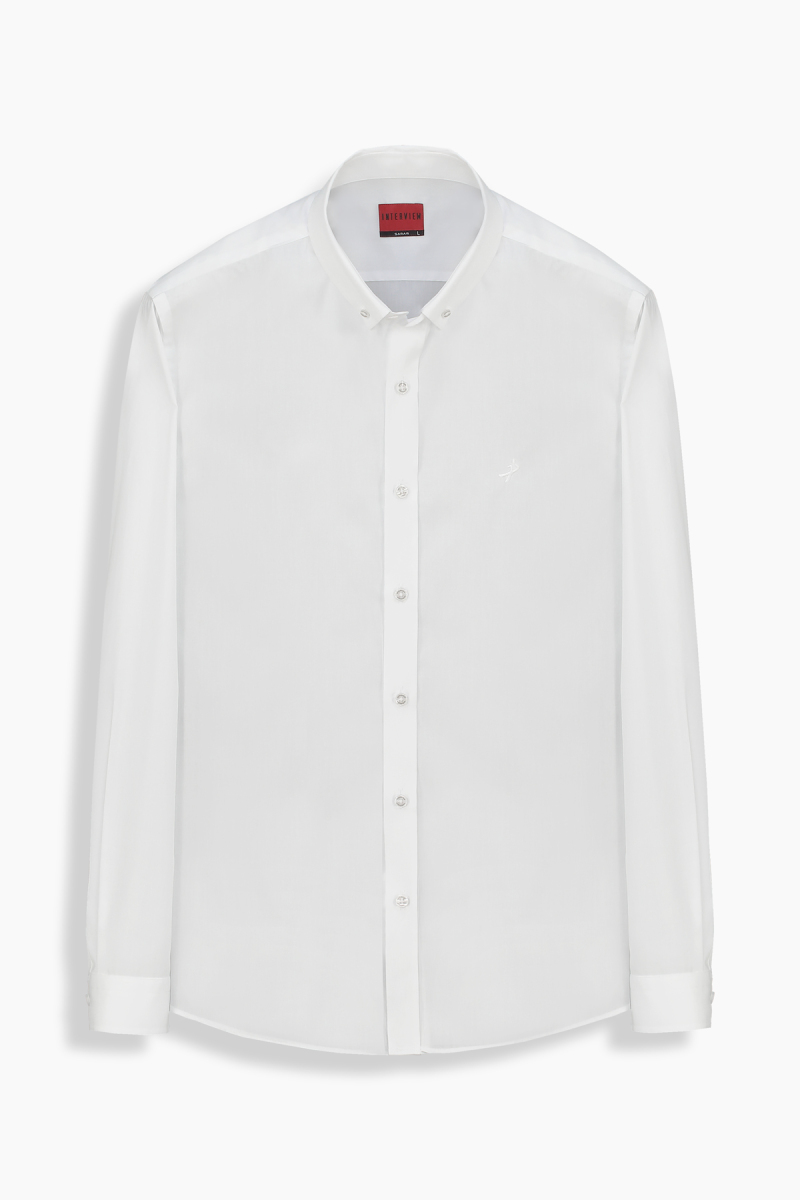 Goias Soho Pamuklu Beyaz Gömlek - 1