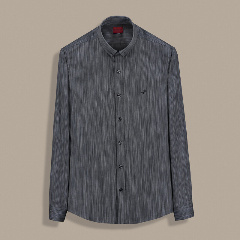 Goias Soho Pamuklu Siyah Gömlek - INTERVIEW