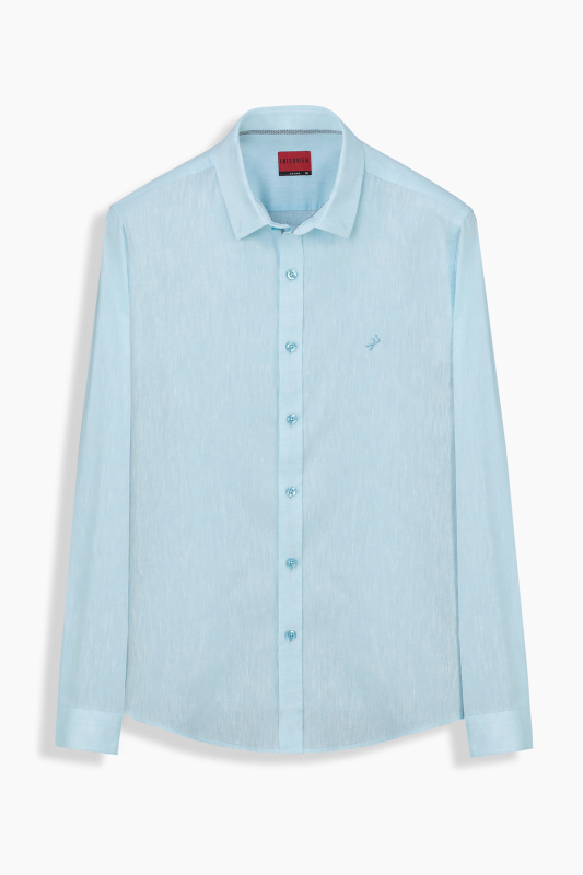 Goias Soho Turkuaz Uzun Kol Gömlek 