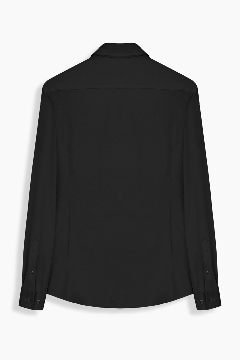 Goias Soho Uzun Kol Fitted Siyah Gömlek - 2