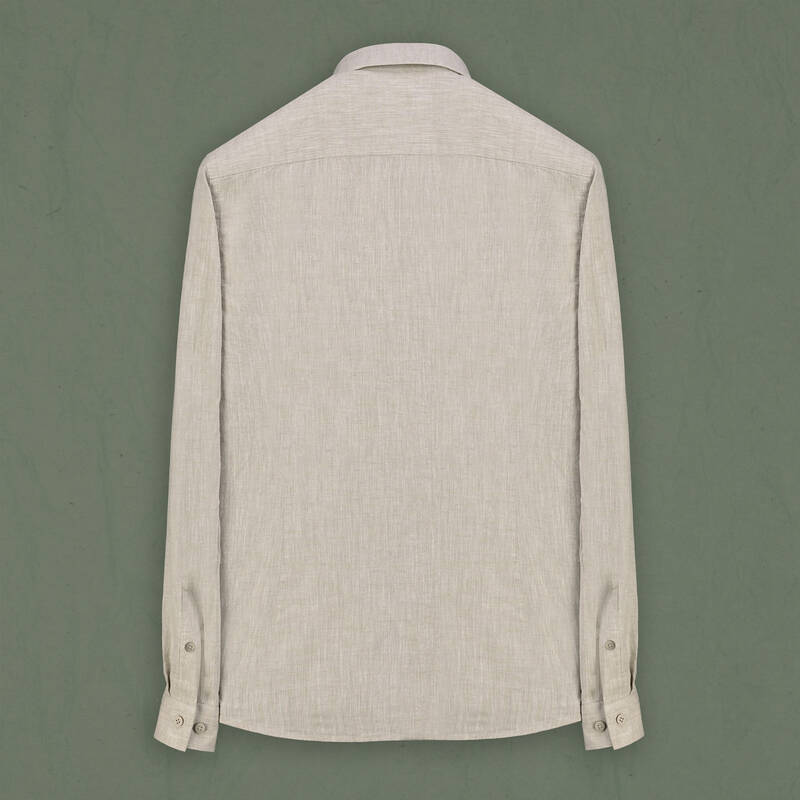 Goias Soho Uzun Kol Koyu Bej Gömlek - 2